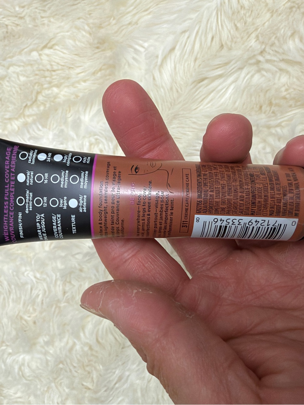 L'Oreal Infallible Total Cover Foundation - 311 - Picture 2 of 2